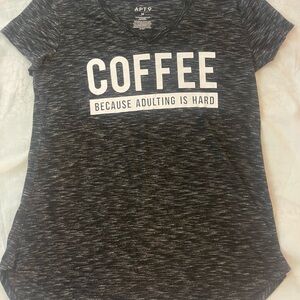 Apt. 9 Women's Charcoal Graphic Tee